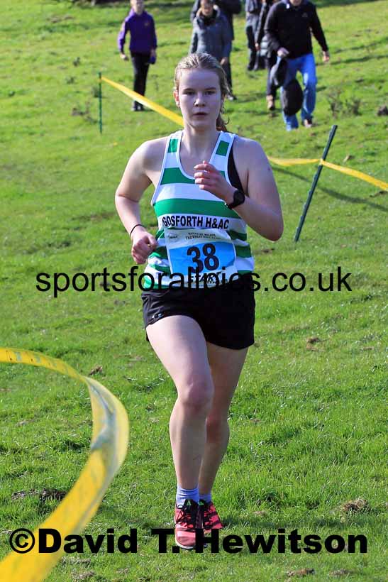 Womens under-17s and under-20s, 2022 NECAA Cross Country Relays, Thornley Hall Farm, Peterlee, County Durham, October 15th. Photo: David T. Hewitson/Sports for All Pics